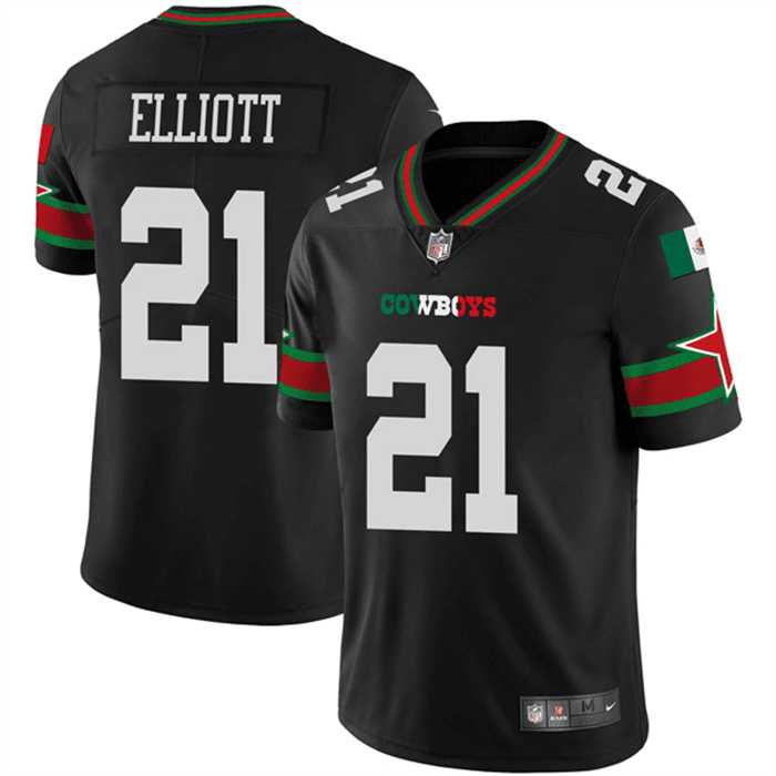 Men's Dallas Cowboys #21 Ezekiel Elliott Black Mexico Vapor Limited Stitched Jersey Dzhi,We sell and wholesale Men's Dallas Cowboys #21 Ezekiel Elliott Black Mexico Vapor Limited Stitched Jersey Dzhi on line form chian!